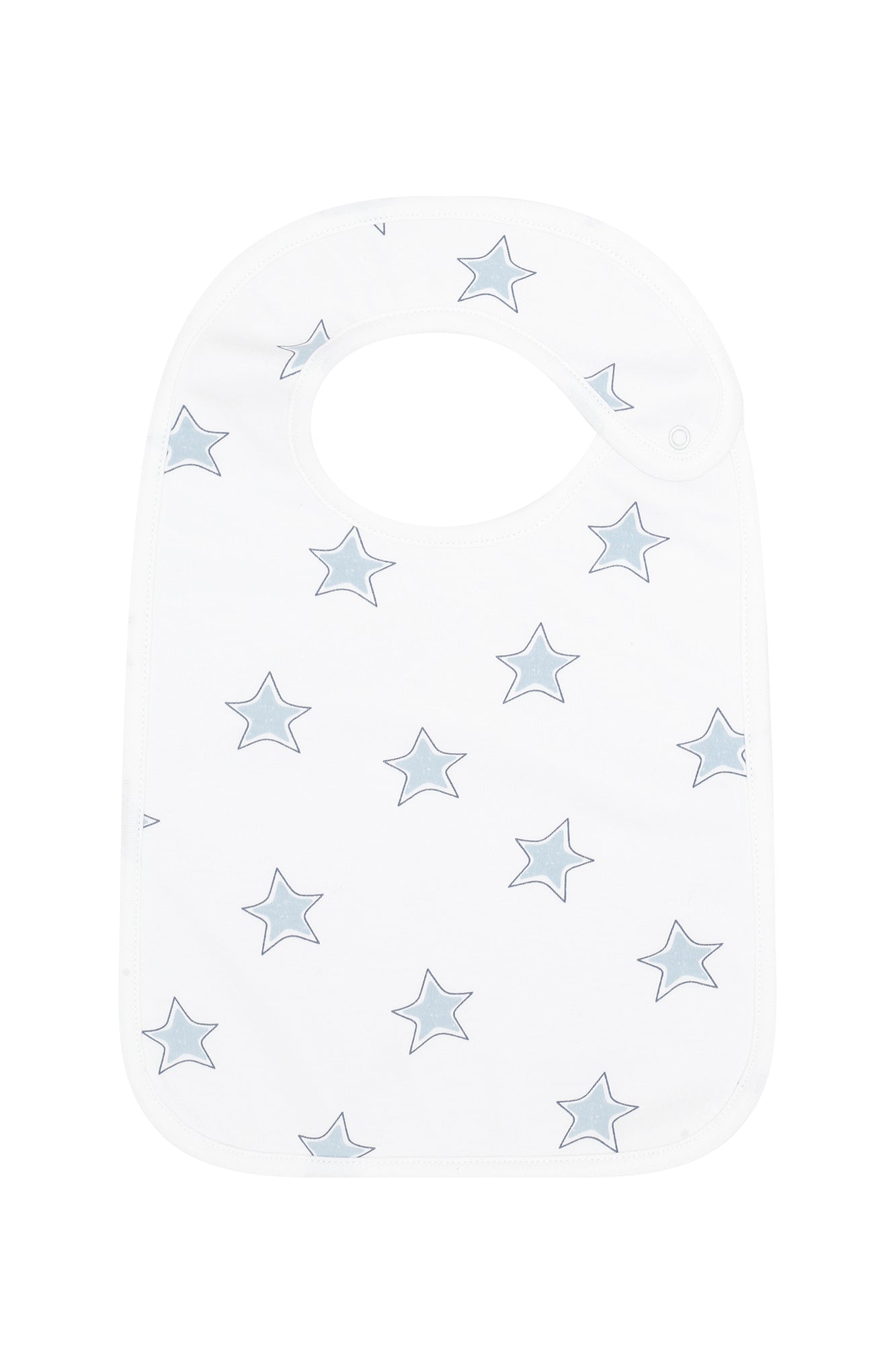 Image of Blue Stars Print Feeding Bib